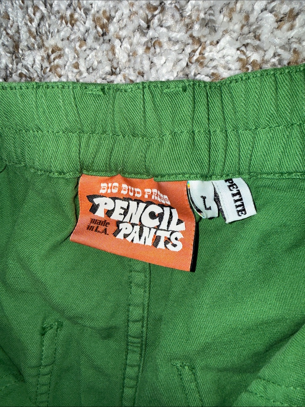 Big Bud Press Kelly Green Cargo Pants with Utility Pockets - Picture 3 of 4